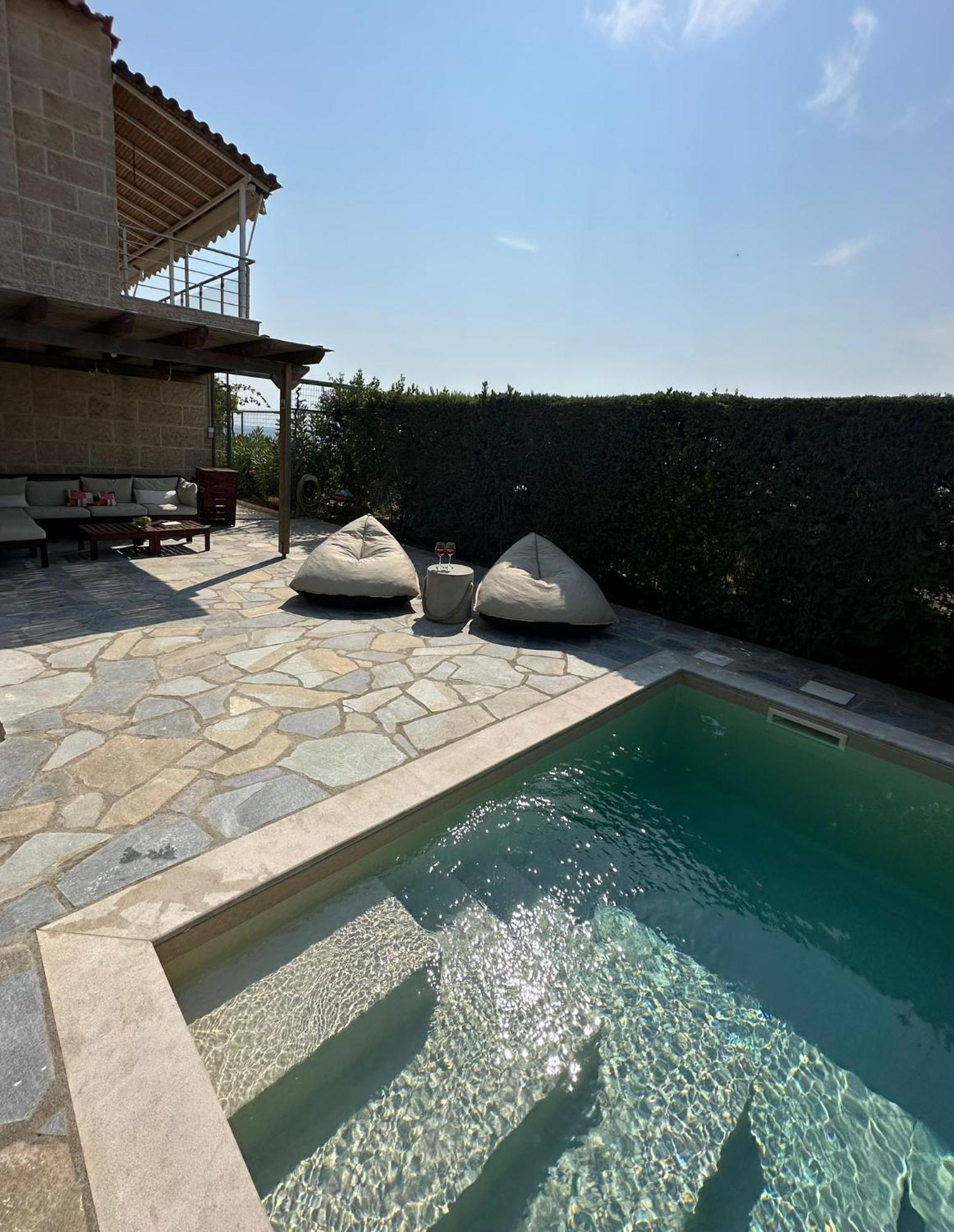 Villa Agia Marina 5M Walk To The Beach With Private Pool Exterior foto